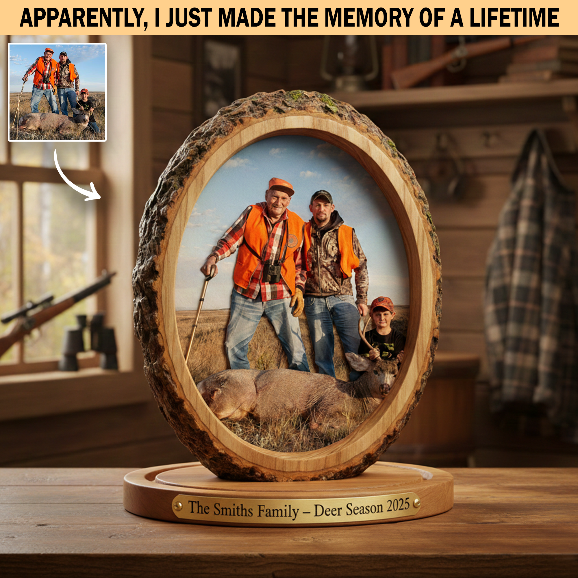Personalized Hunting Photo Acrylic Plaque Legacy In The Wild Hunting Lover Gifts - Image 3