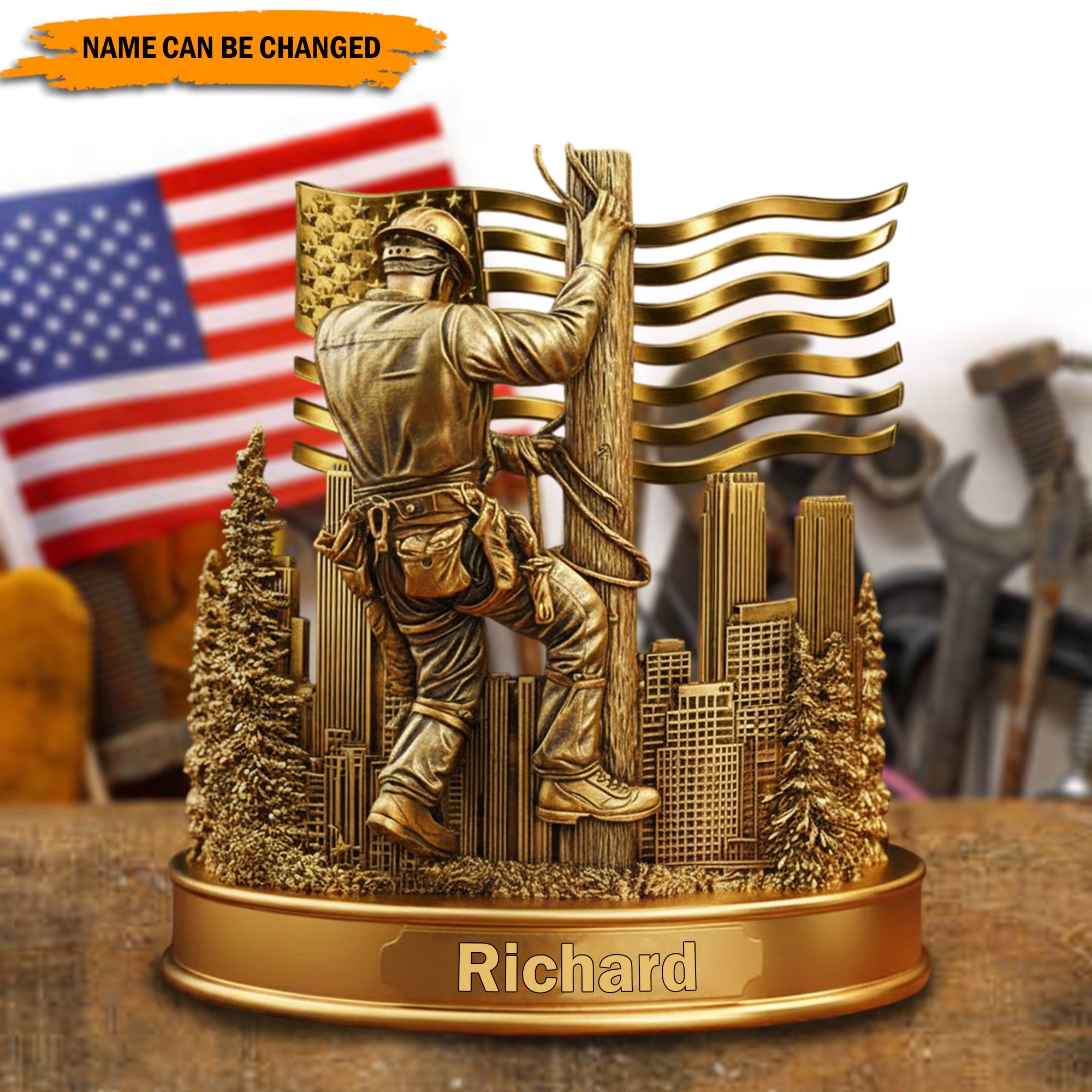 Personalized Lineman Acrylic Plaque Lineworker Pride Best Gifts For Lineman