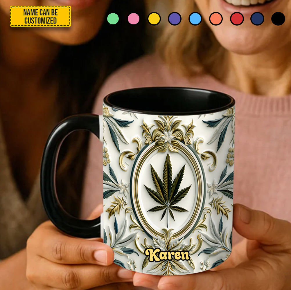Personalized Luxury Weed Accent Mug Unique Gift For Him Her - Image 5
