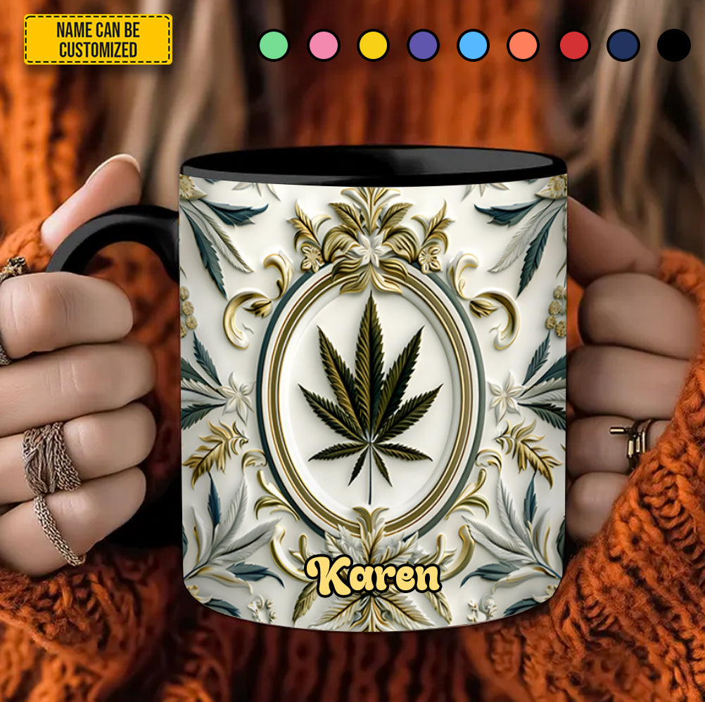 Personalized Luxury Weed Accent Mug Unique Gift For Him Her - Image 4