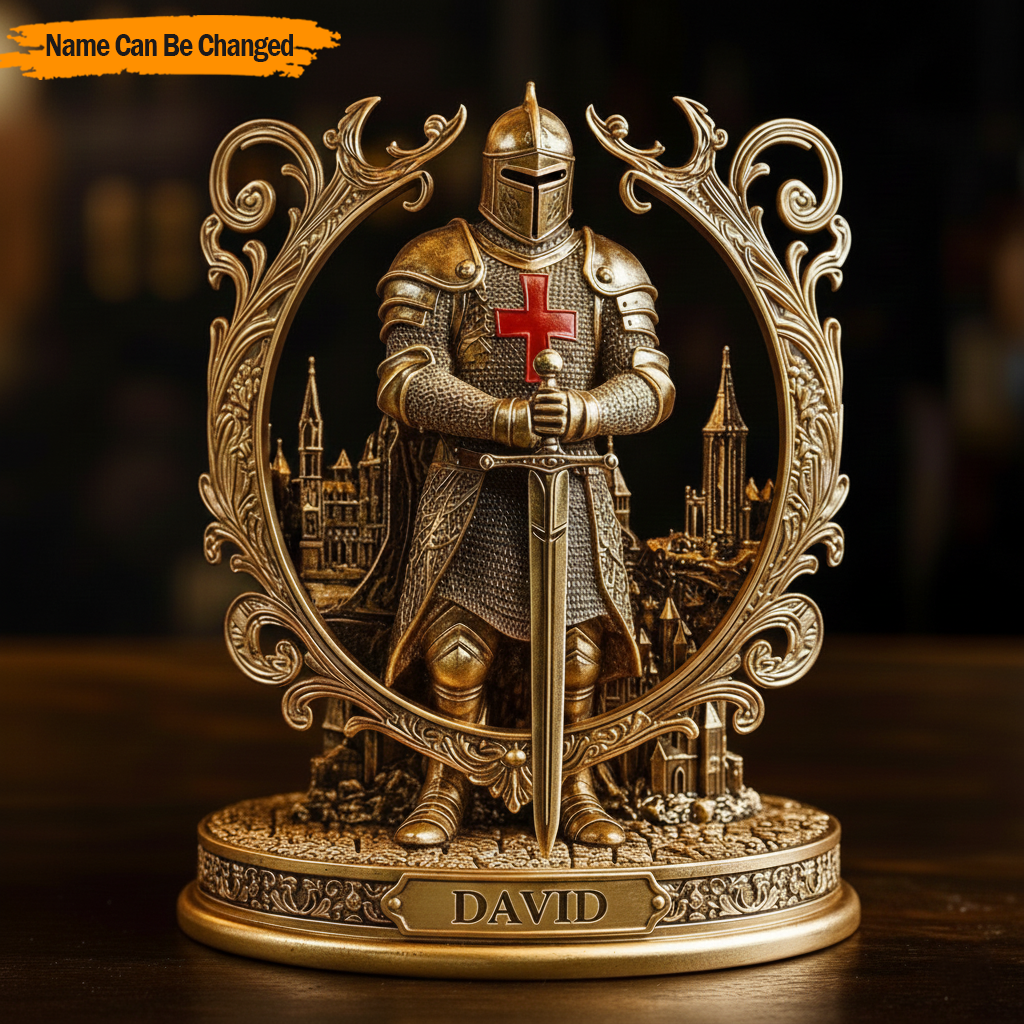 Personalized Medieval Acrylic Plaque Knight Valor Best Father's Day Gifts