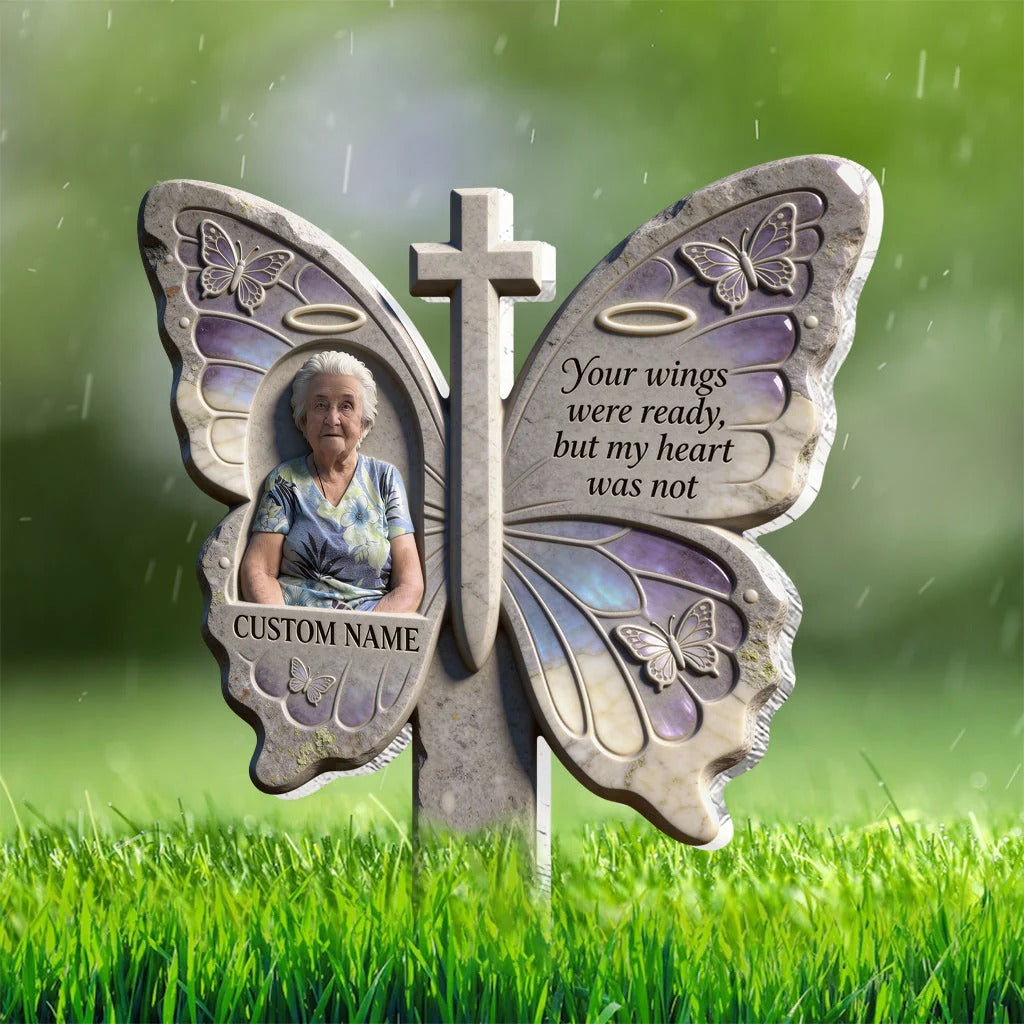 Personalized Memorial Acrylic Garden Sign Your Wings Were Ready Memorial Gift Ideas