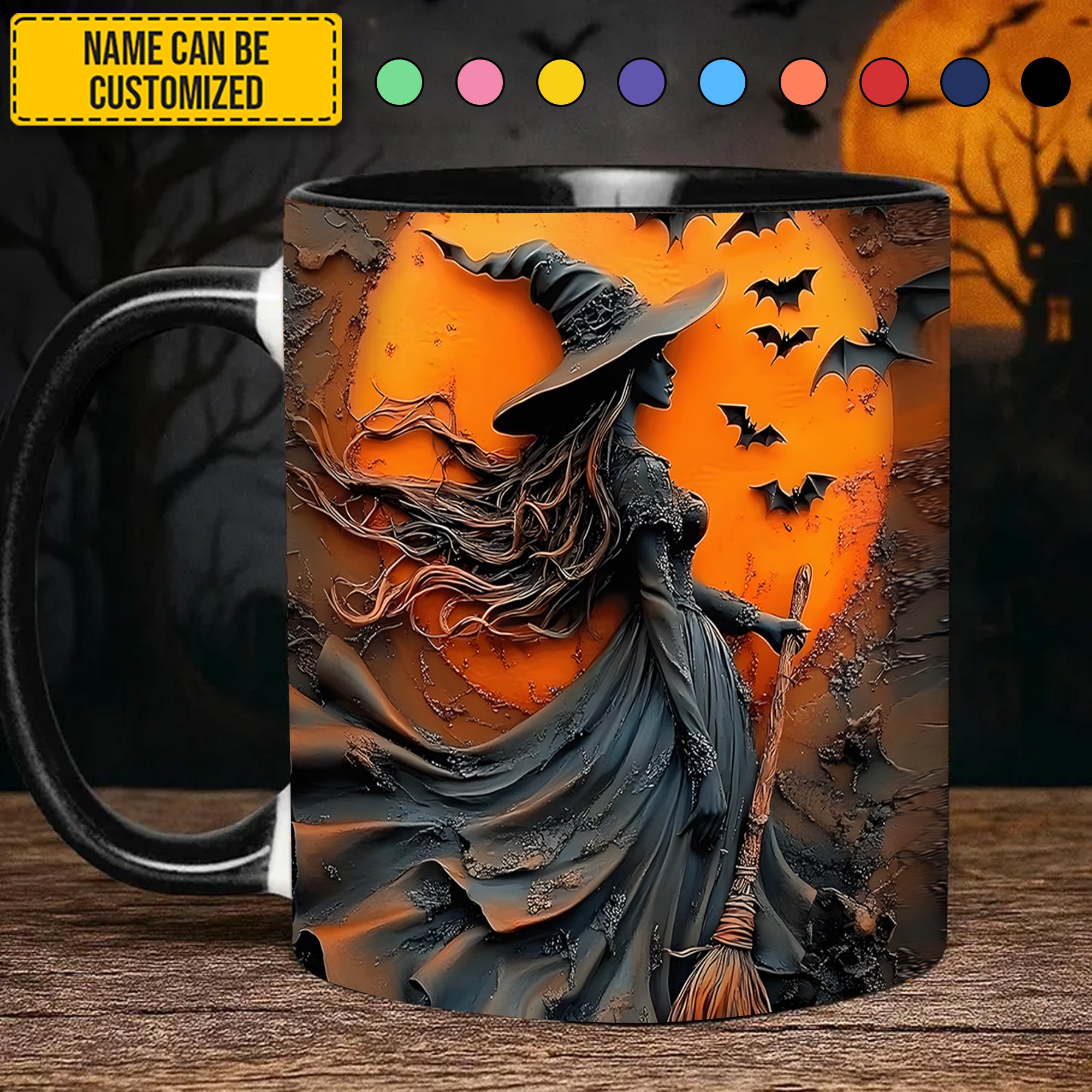 Personalized Midnight Witch Accent Mug Birthday Gift For Friends - Image 6