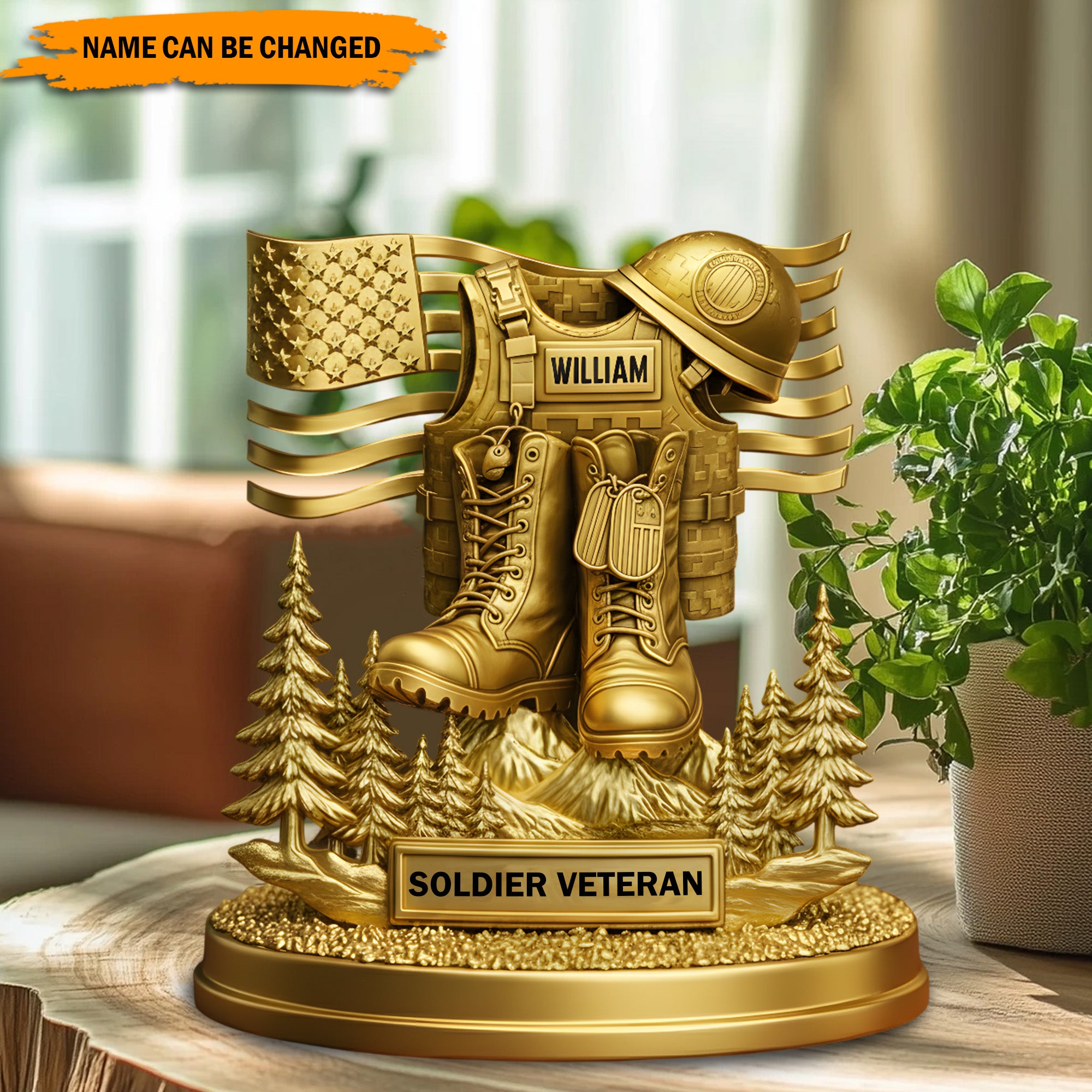 Personalized Military Acrylic Plaque Veteran Valor Veterans Day Gifts - Image 3