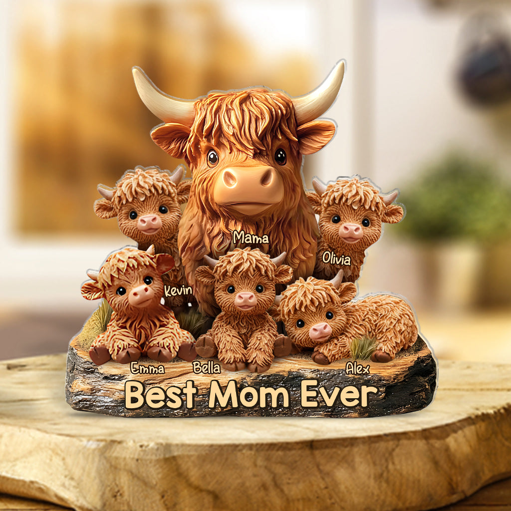 Personalized Mother Custom Shaped Acrylic Plaque We Love You, Mom Best Mother's Day Gifts - Image 2