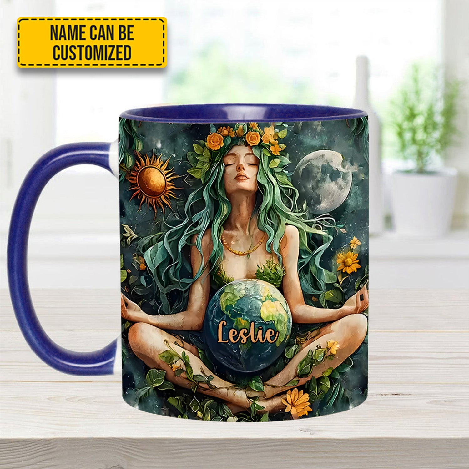 Personalized Mother Earth Goddess Accent Mug Unique Best Gift For Mom - Image 10