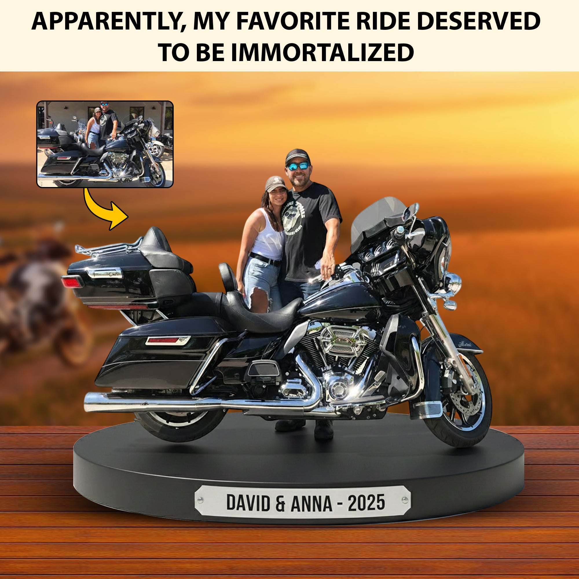 Personalized Motorcycle Acrylic Plaque Biker Legend Motorbike Themed Gifts - Image 3