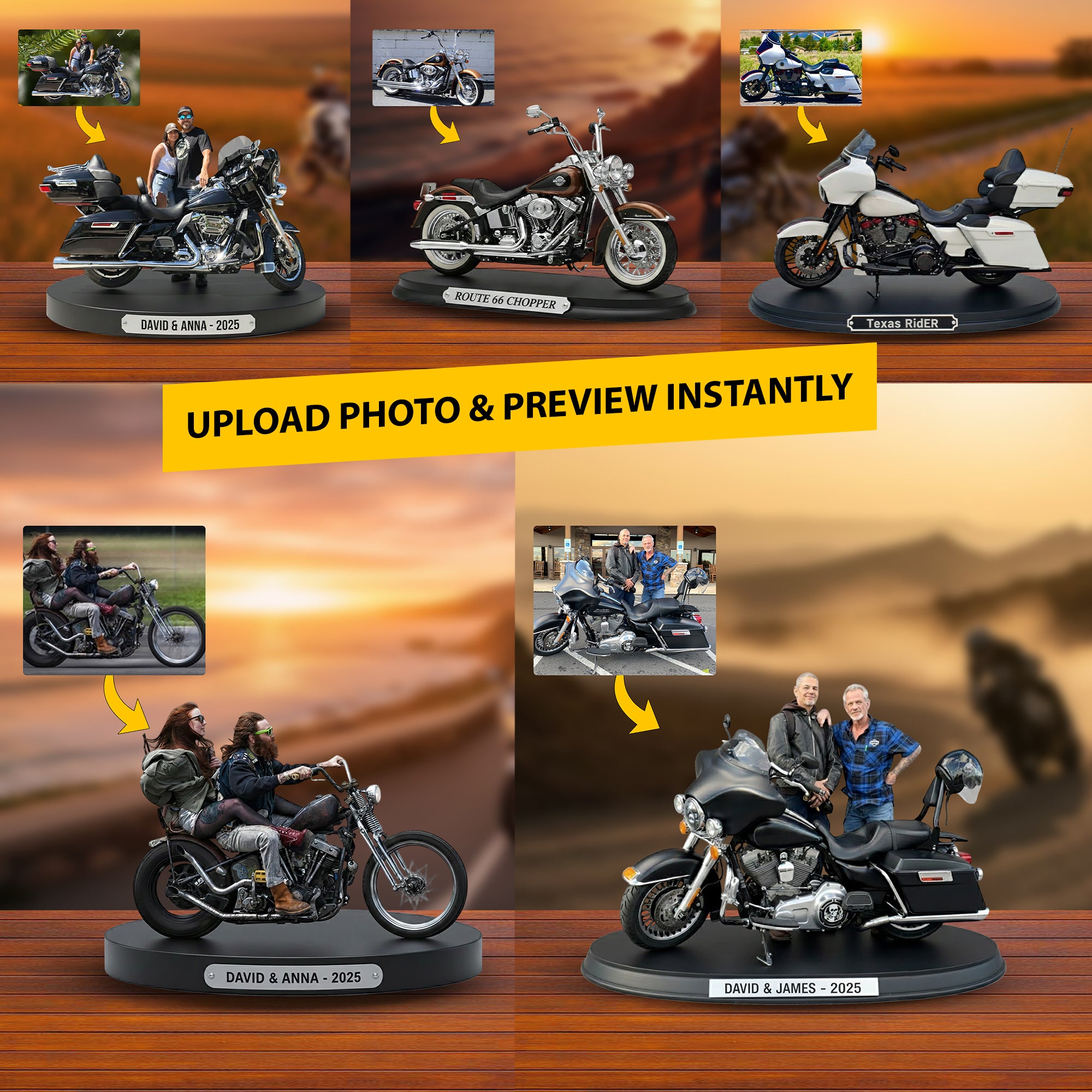 Personalized Motorcycle Acrylic Plaque Biker Legend Motorbike Themed Gifts
