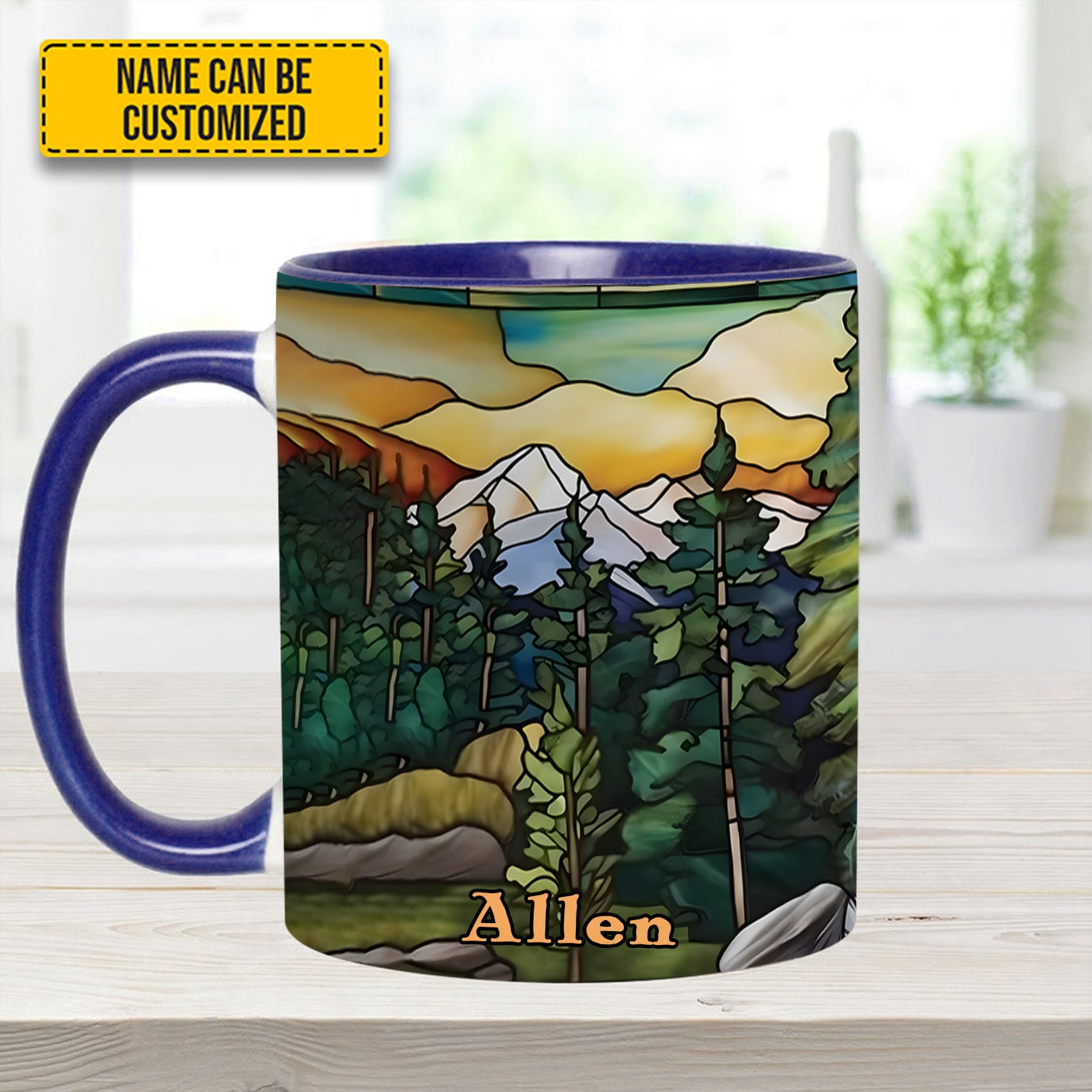 Personalized Mountains Accent Mug Unique Gift For Girlfriends - Image 11