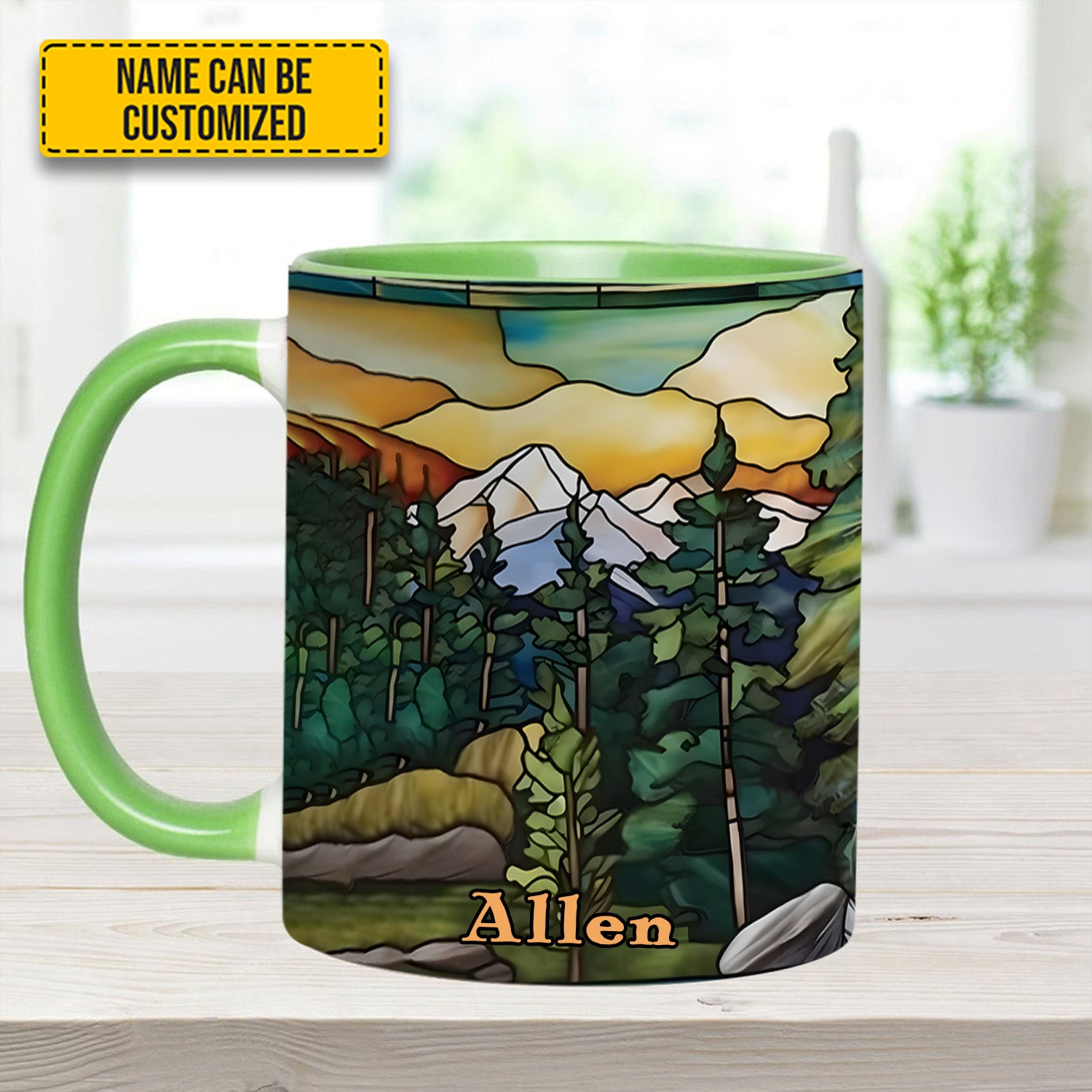 Personalized Mountains Accent Mug Unique Gift For Girlfriends - Image 9