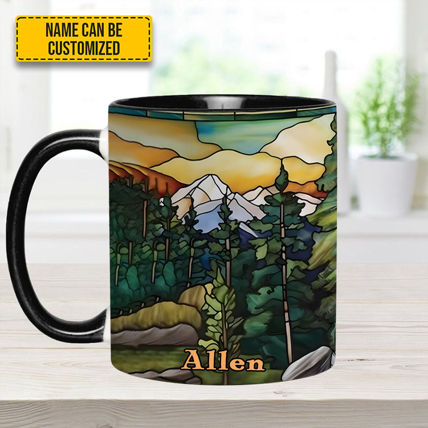 Personalized Mountains Accent Mug Unique Gift For Girlfriends - Image 7