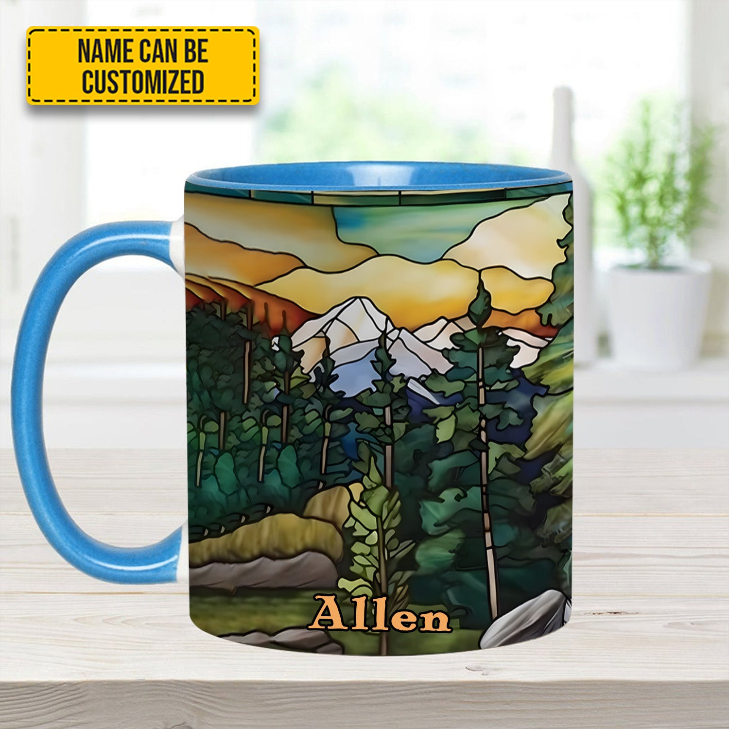 Personalized Mountains Accent Mug Unique Gift For Girlfriends - Image 10