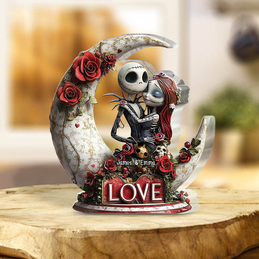 Personalized Nightmare Couple Custom Shaped Acrylic Plaque Best Gifts For Couples - Image 2