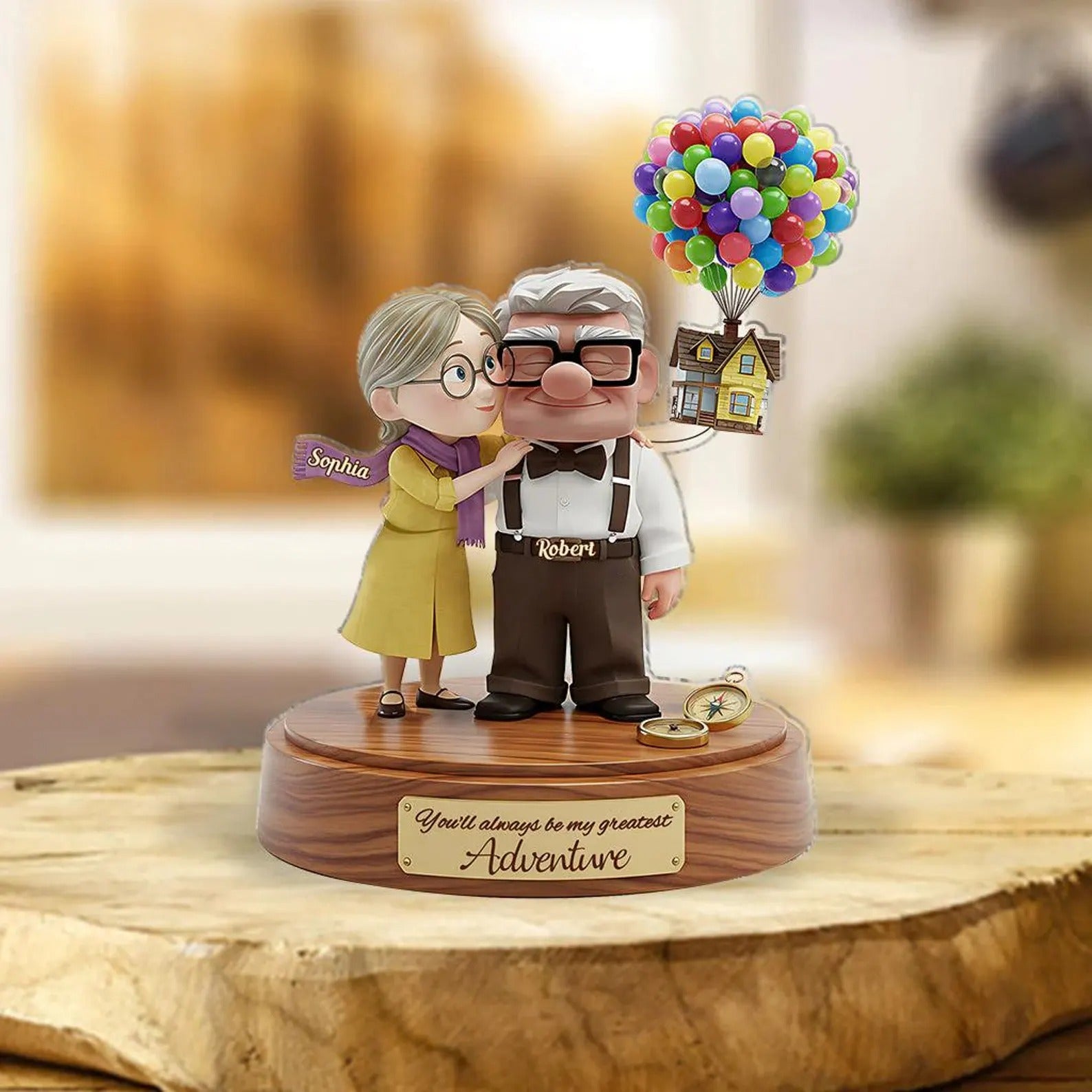 Personalized Old Couple Custom Shaped Acrylic Plaque Gifts For Married Couple - Image 2