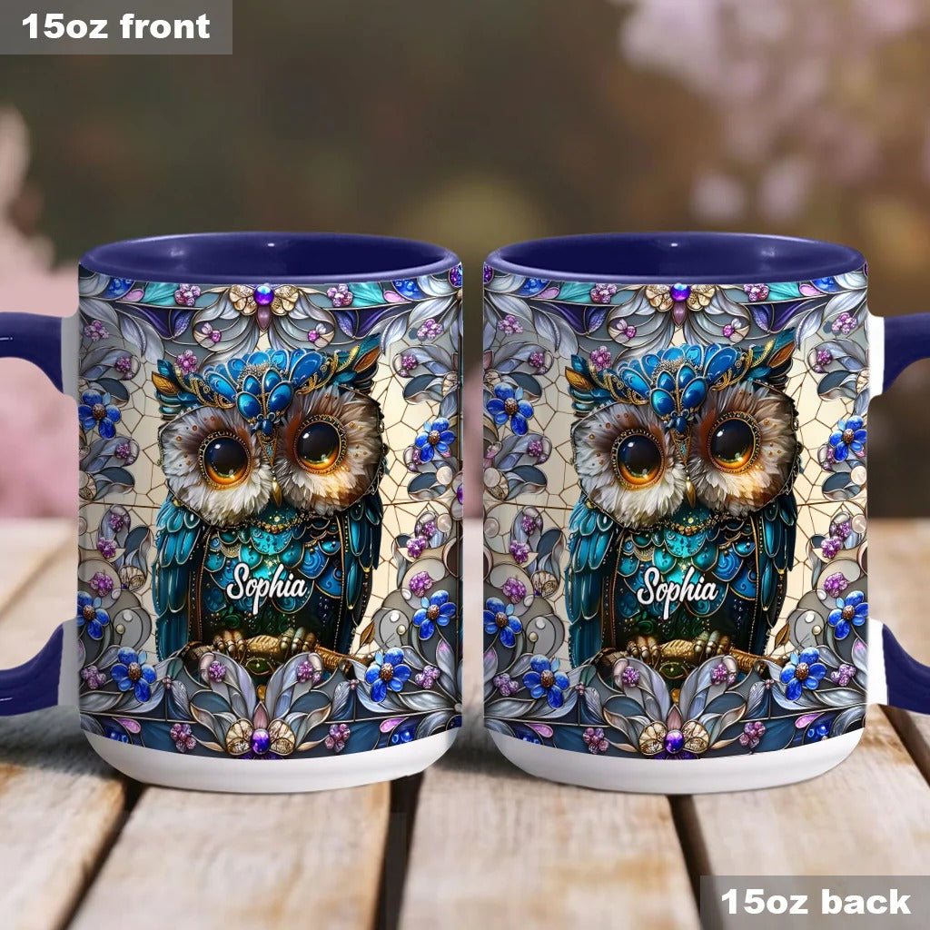 Personalized Owl Accent Mug Charming Owl Best Gifts For Owl Lovers - Image 3