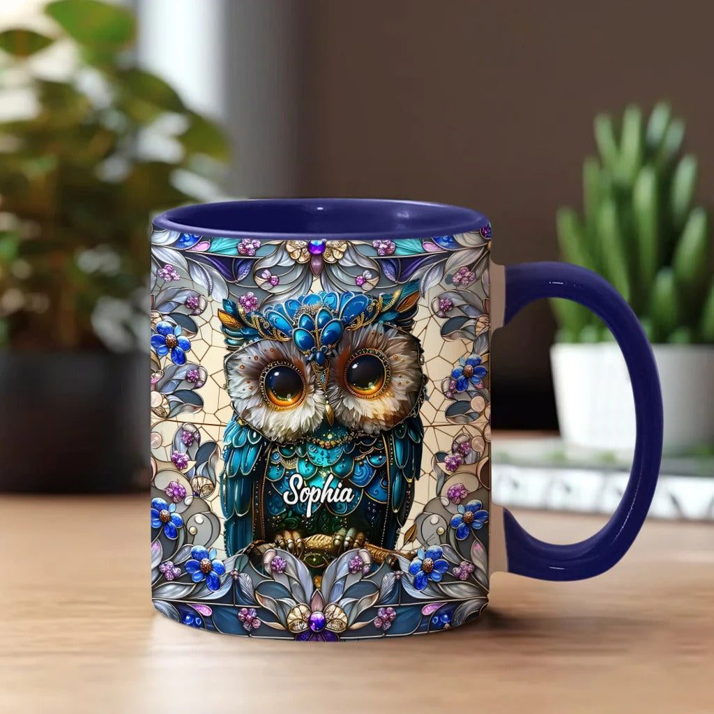 Personalized Owl Accent Mug Charming Owl Best Gifts For Owl Lovers - Image 5