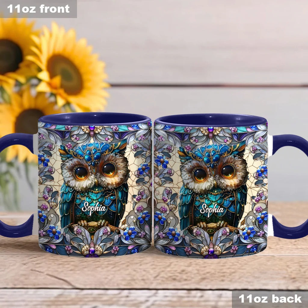 Personalized Owl Accent Mug Charming Owl Best Gifts For Owl Lovers - Image 4