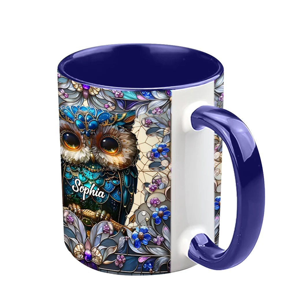 Personalized Owl Accent Mug Charming Owl Best Gifts For Owl Lovers - Image 2
