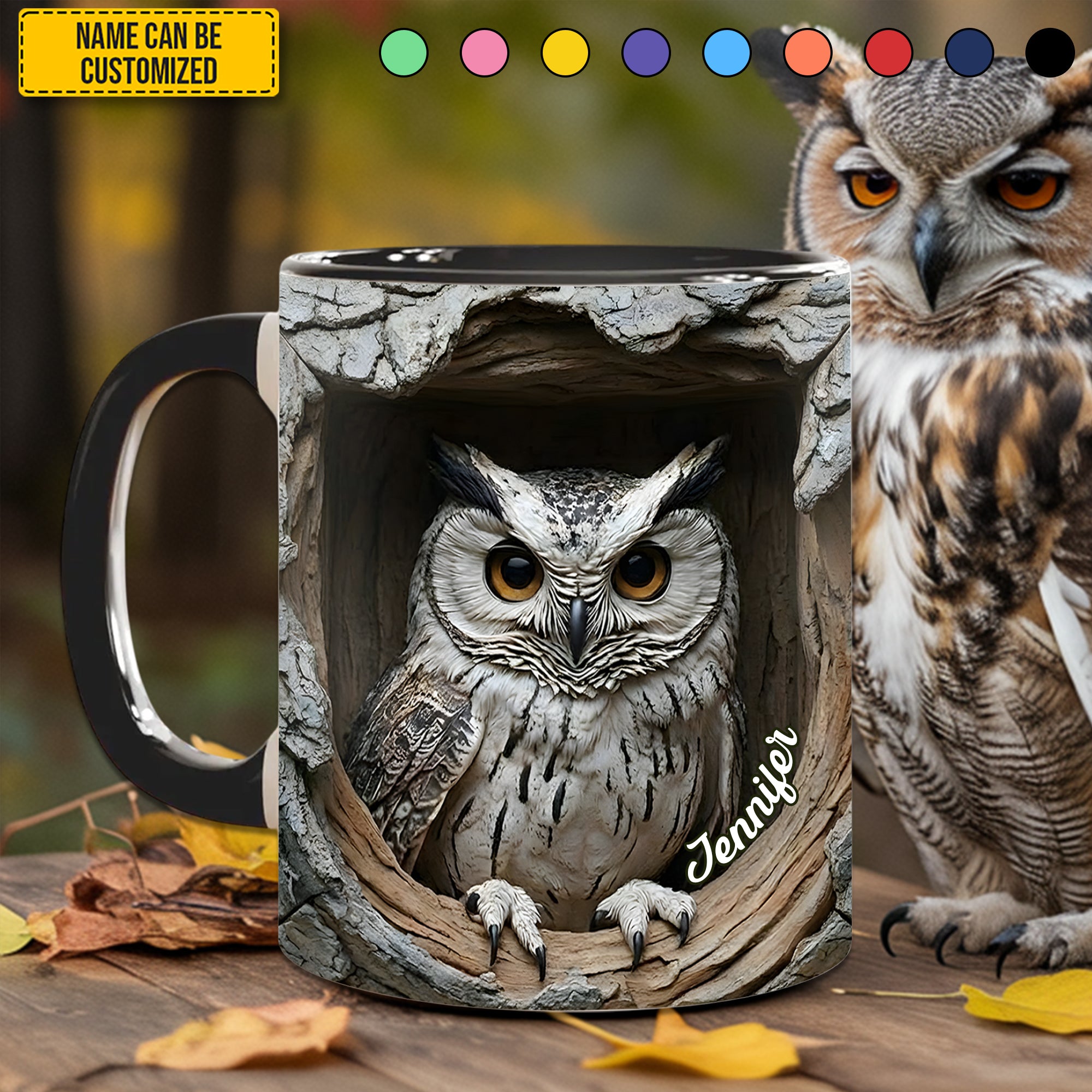Personalized Owl Accent Mug Owl Gifts For Mom Mother's Day - Image 5