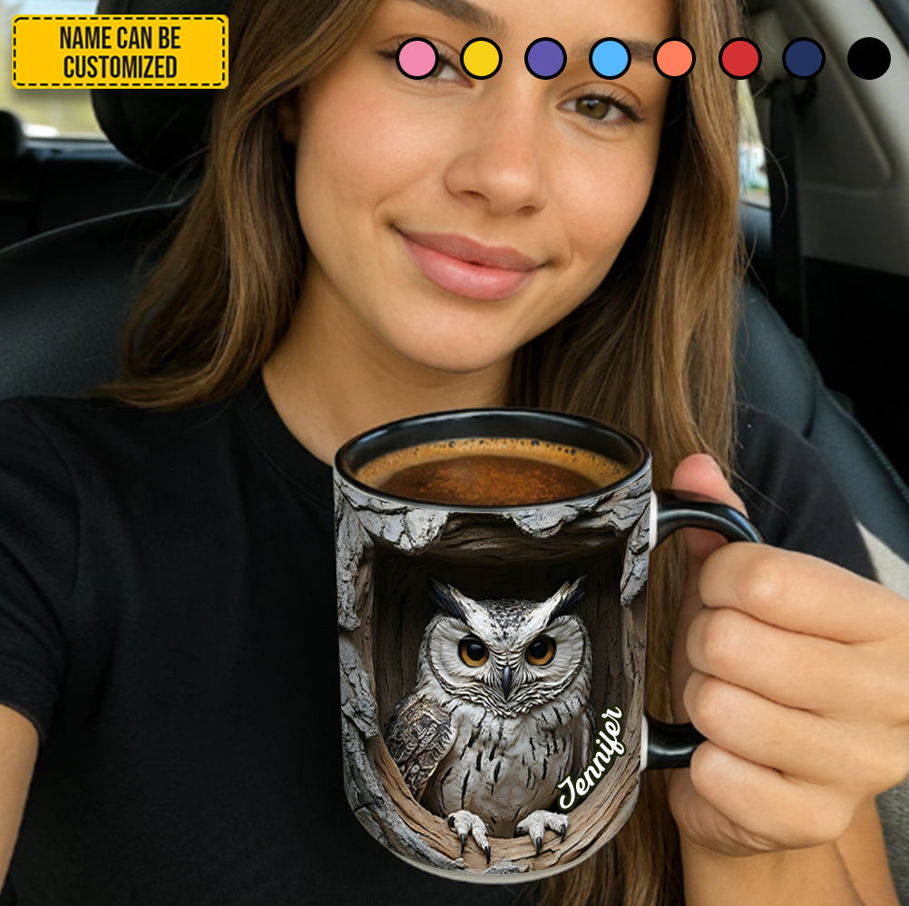Personalized Owl Accent Mug Owl Gifts For Mom Mother's Day - Image 4