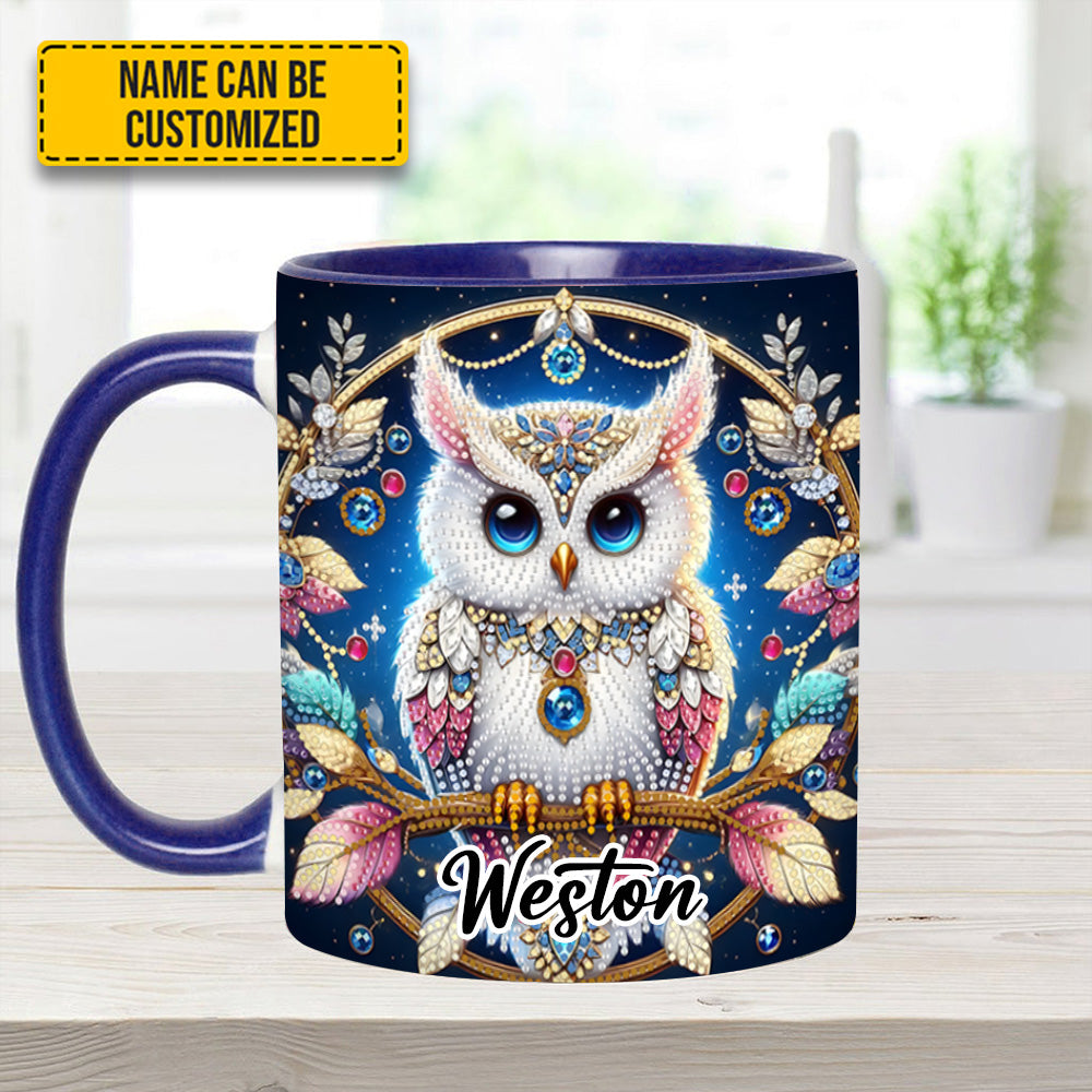 Personalized Owl Accent Mug Spring and Summer Tree Owl Owl Presents For Ladies - Image 5