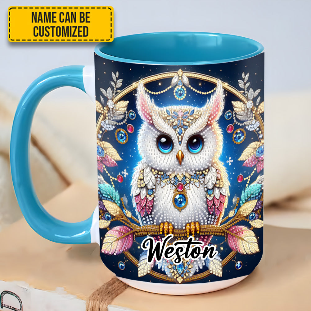 Personalized Owl Accent Mug Spring and Summer Tree Owl Owl Presents For Ladies - Image 2