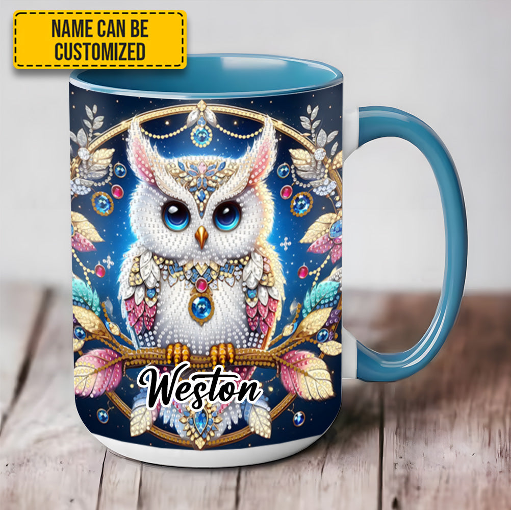 Personalized Owl Accent Mug Spring and Summer Tree Owl Owl Presents For Ladies - Image 3