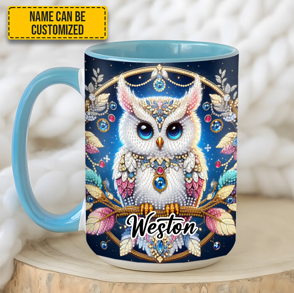 Personalized Owl Accent Mug Spring and Summer Tree Owl Owl Presents For Ladies - Image 4