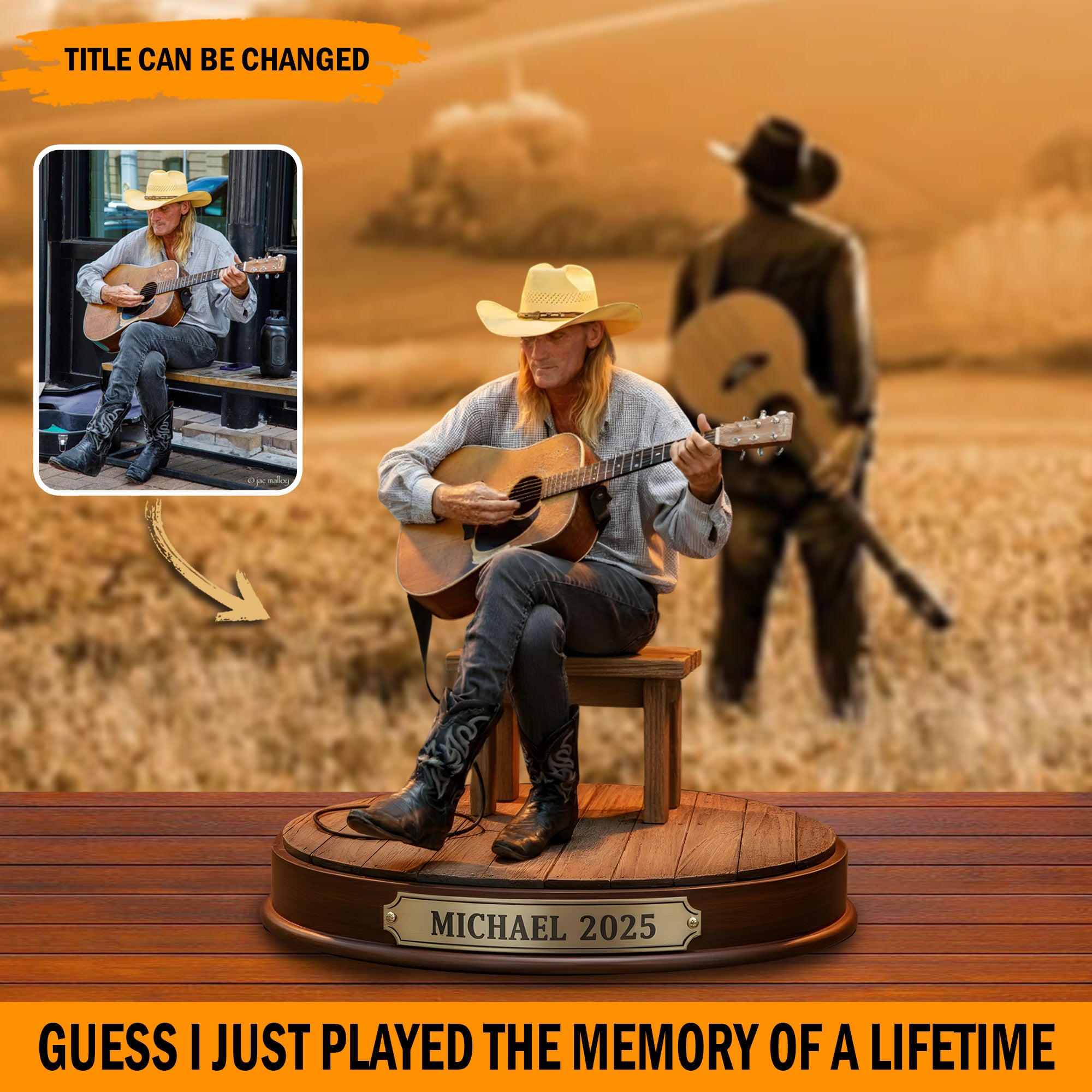 Personalized Photo Acrylic Plaque Country Memories Gifts For Western Lovers - Image 3