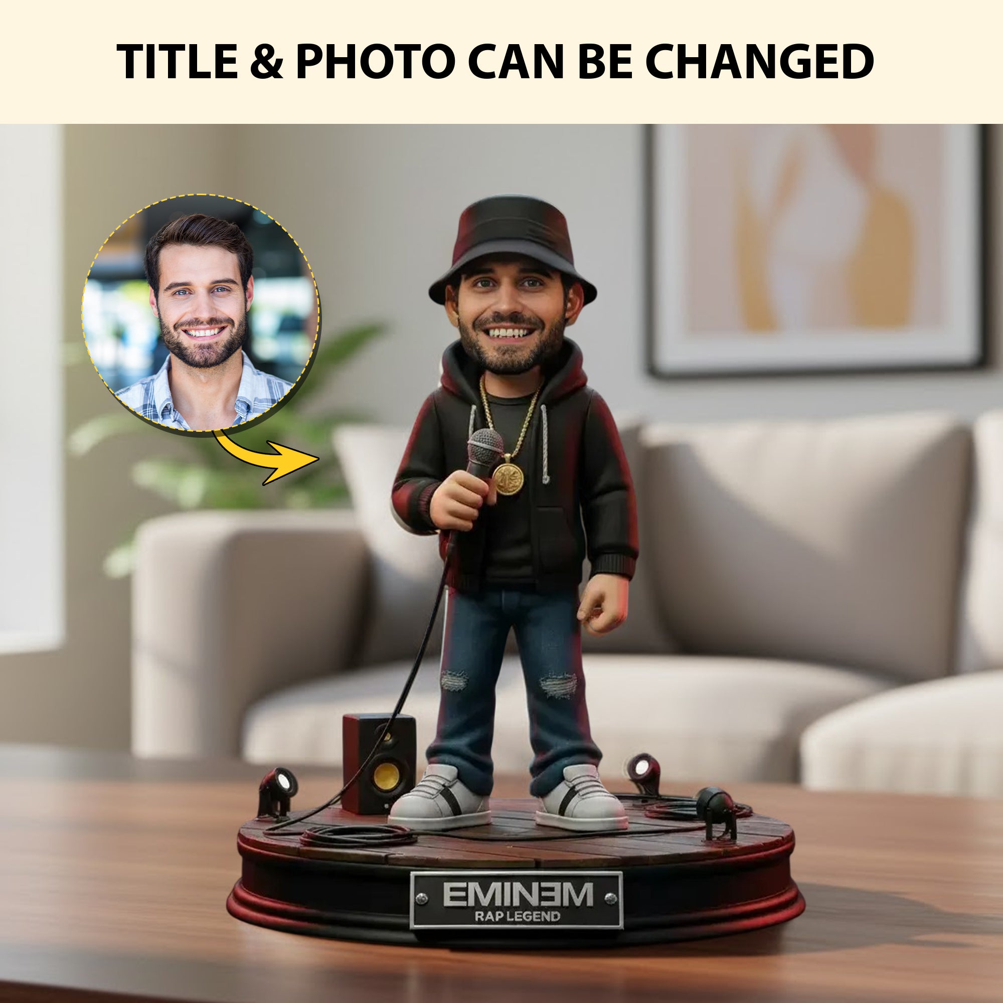 Personalized Photo Acrylic Plaque Spotlight Legend Gifts For Music Lovers - Image 2