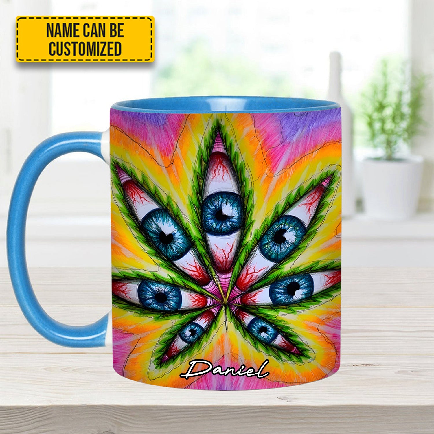 Personalized Psychedelic Accent Mug Vision Leaf Items Gifts For Mother - Image 10