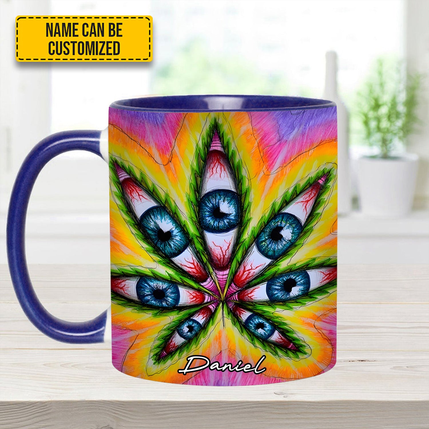 Personalized Psychedelic Accent Mug Vision Leaf Items Gifts For Mother - Image 11
