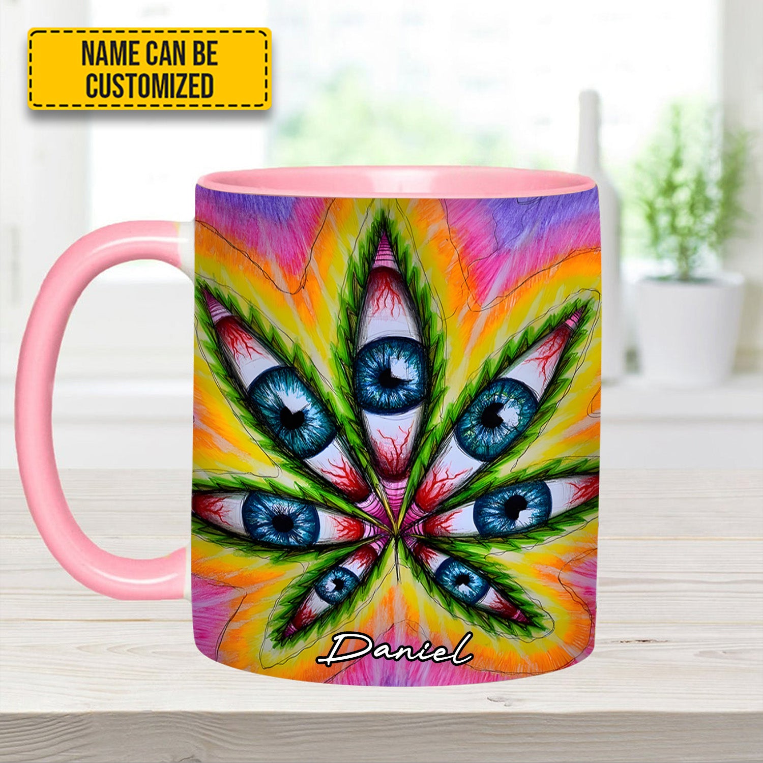 Personalized Psychedelic Accent Mug Vision Leaf Items Gifts For Mother - Image 13