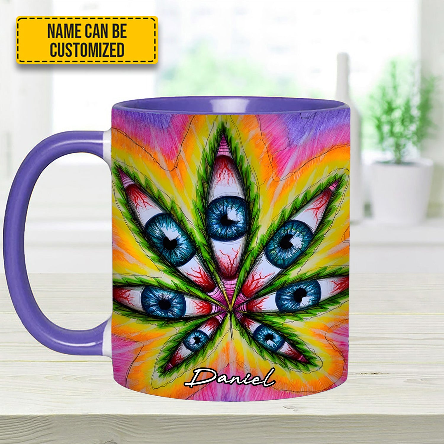 Personalized Psychedelic Accent Mug Vision Leaf Items Gifts For Mother - Image 15