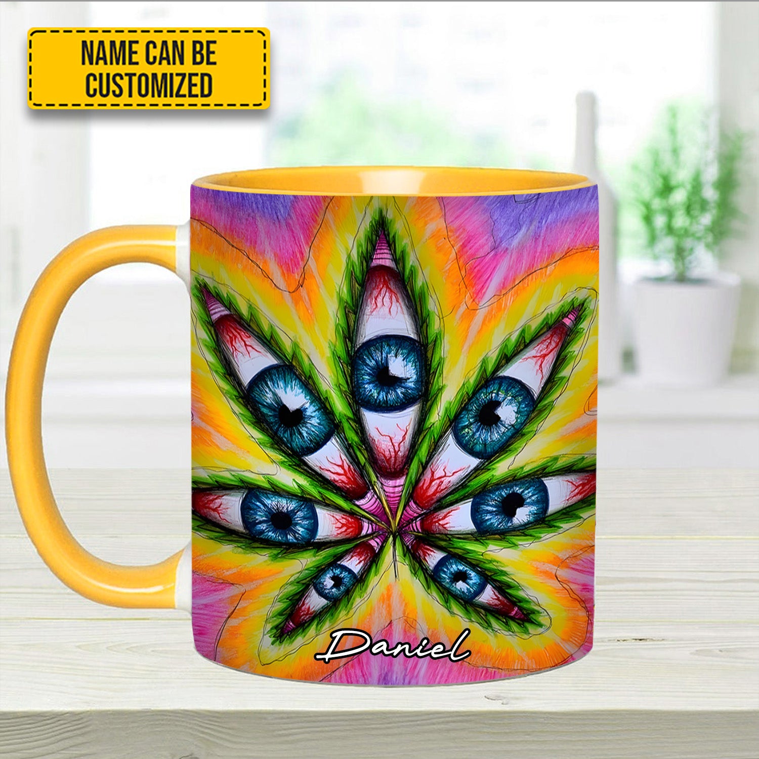 Personalized Psychedelic Accent Mug Vision Leaf Items Gifts For Mother - Image 14