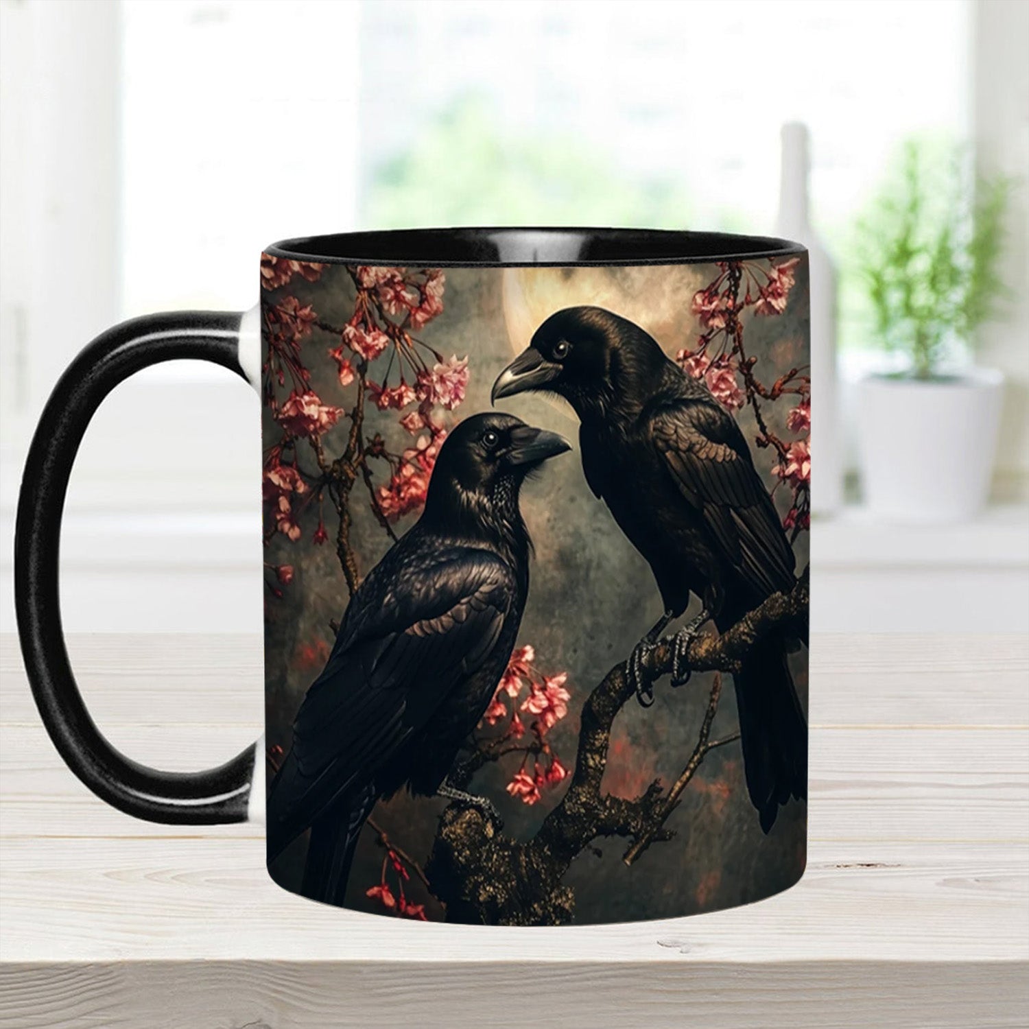 Personalized Raven Couple Accent Mug Gift For Girlfriends - Image 17