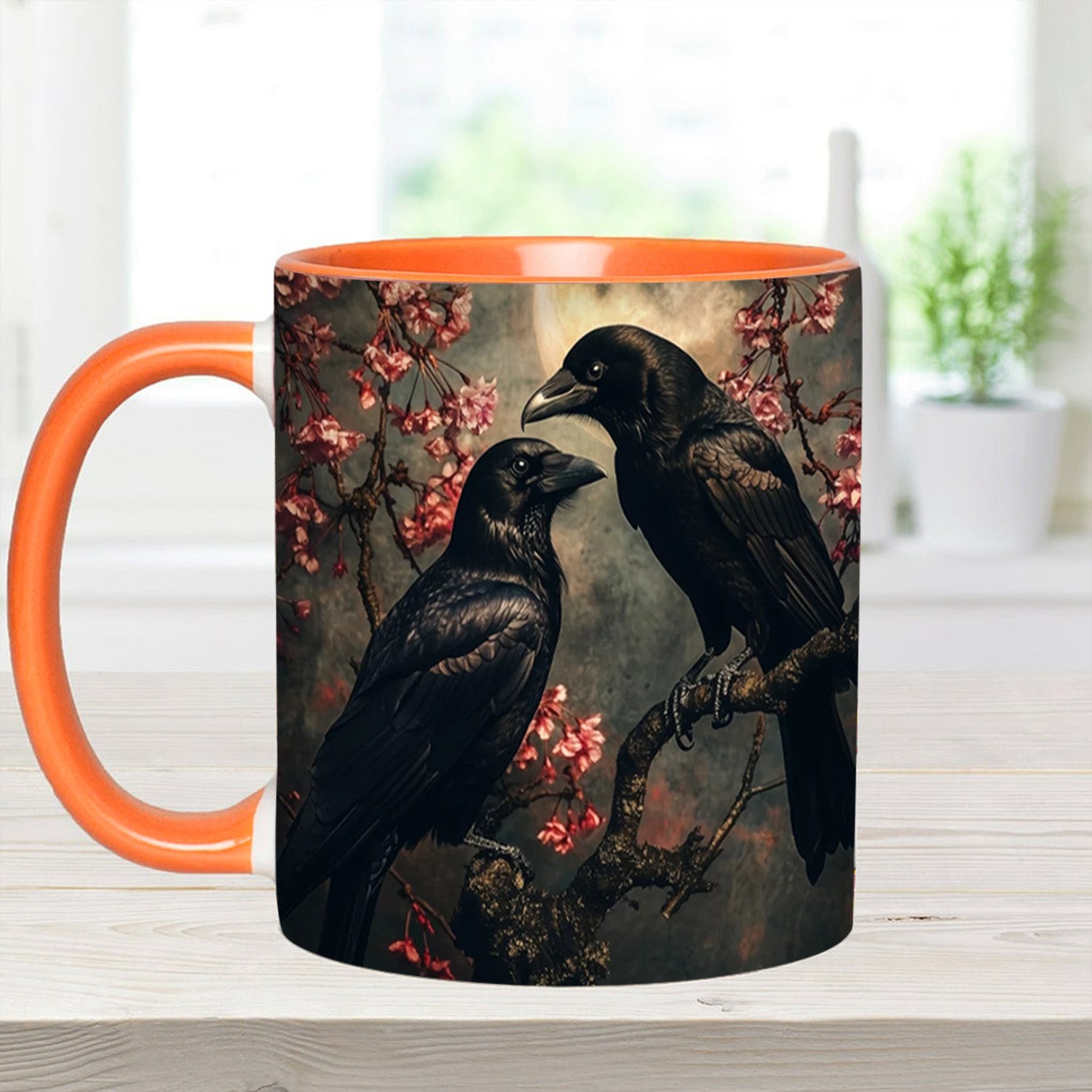Personalized Raven Couple Accent Mug Gift For Girlfriends - Image 12