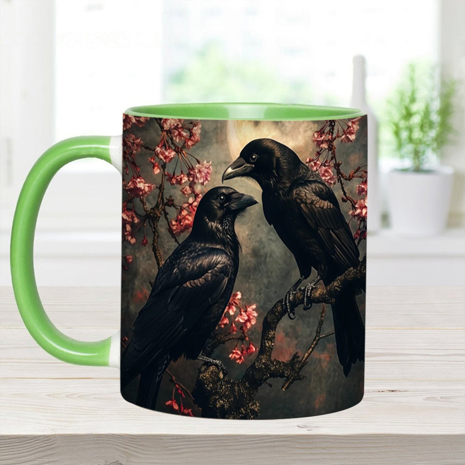 Personalized Raven Couple Accent Mug Gift For Girlfriends - Image 15