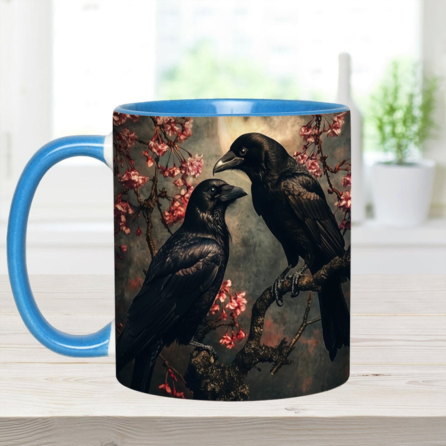 Personalized Raven Couple Accent Mug Gift For Girlfriends - Image 14