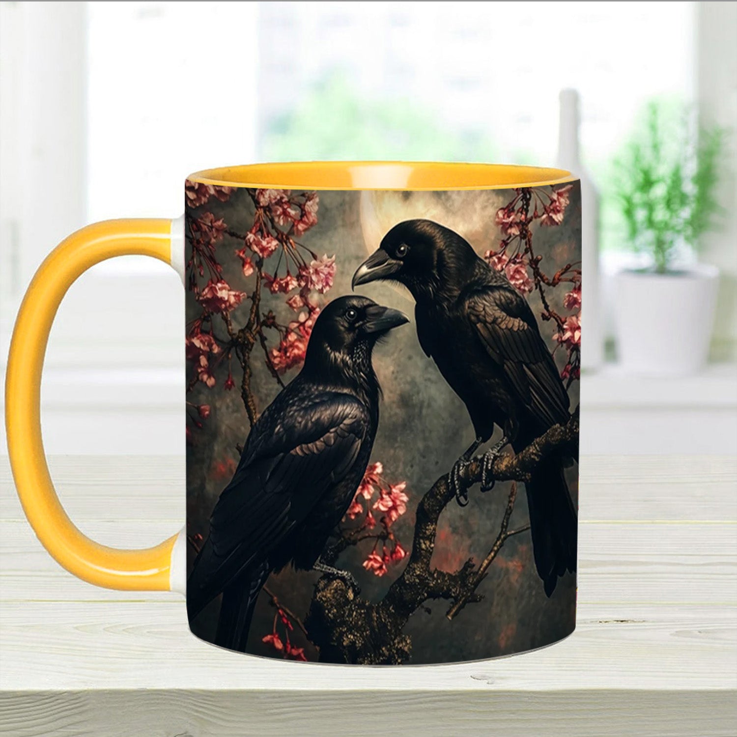 Personalized Raven Couple Accent Mug Gift For Girlfriends - Image 10