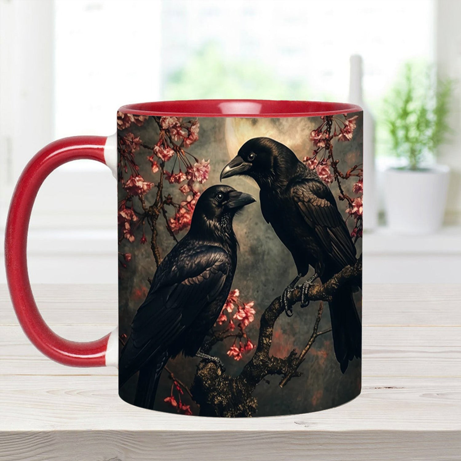 Personalized Raven Couple Accent Mug Gift For Girlfriends - Image 16