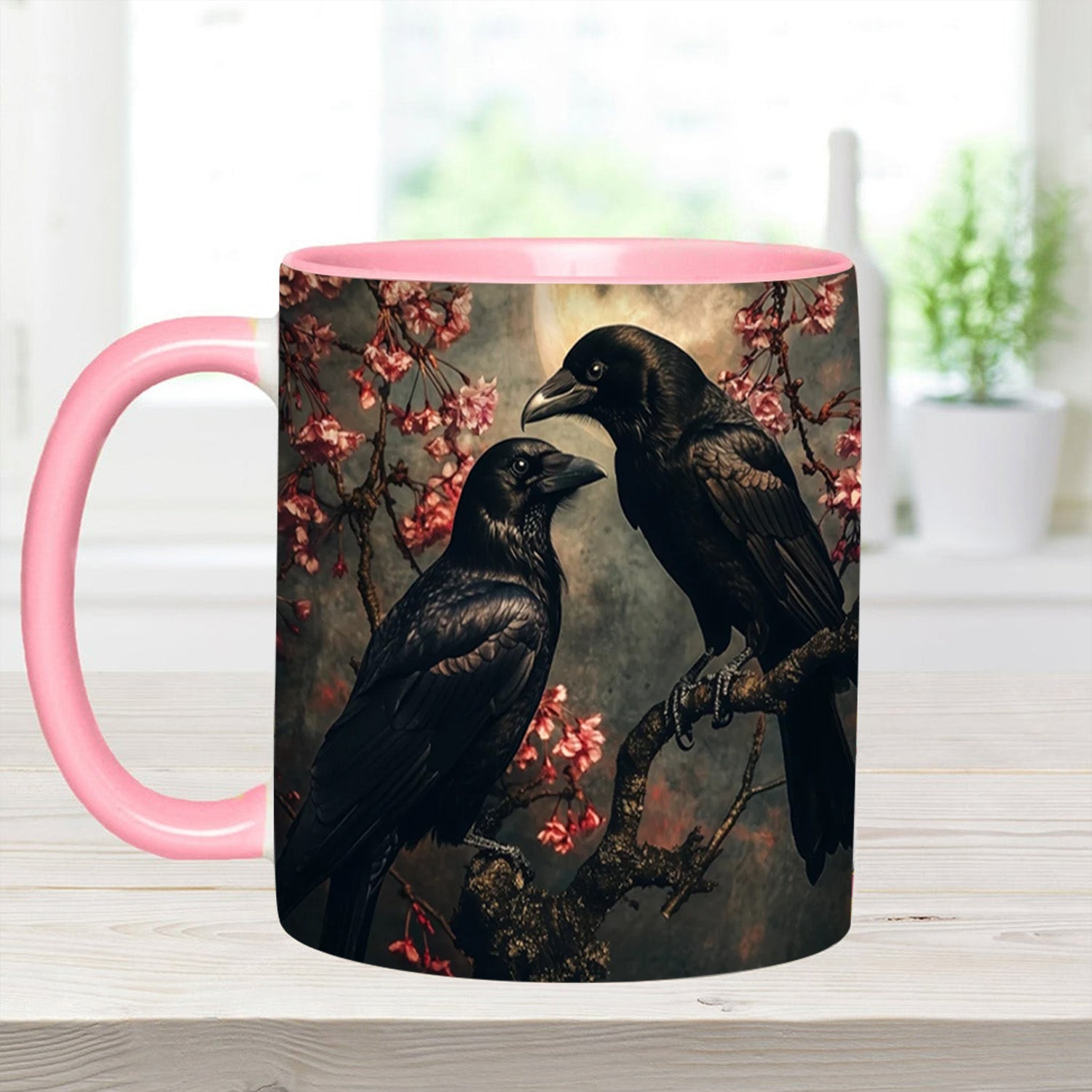 Personalized Raven Couple Accent Mug Gift For Girlfriends - Image 11