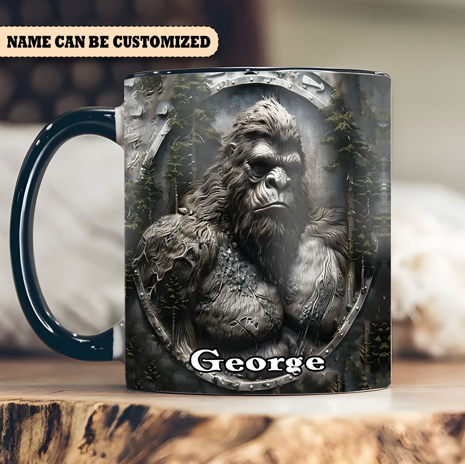Personalized Sasquatch Accent Mug Unique Gift For Brother