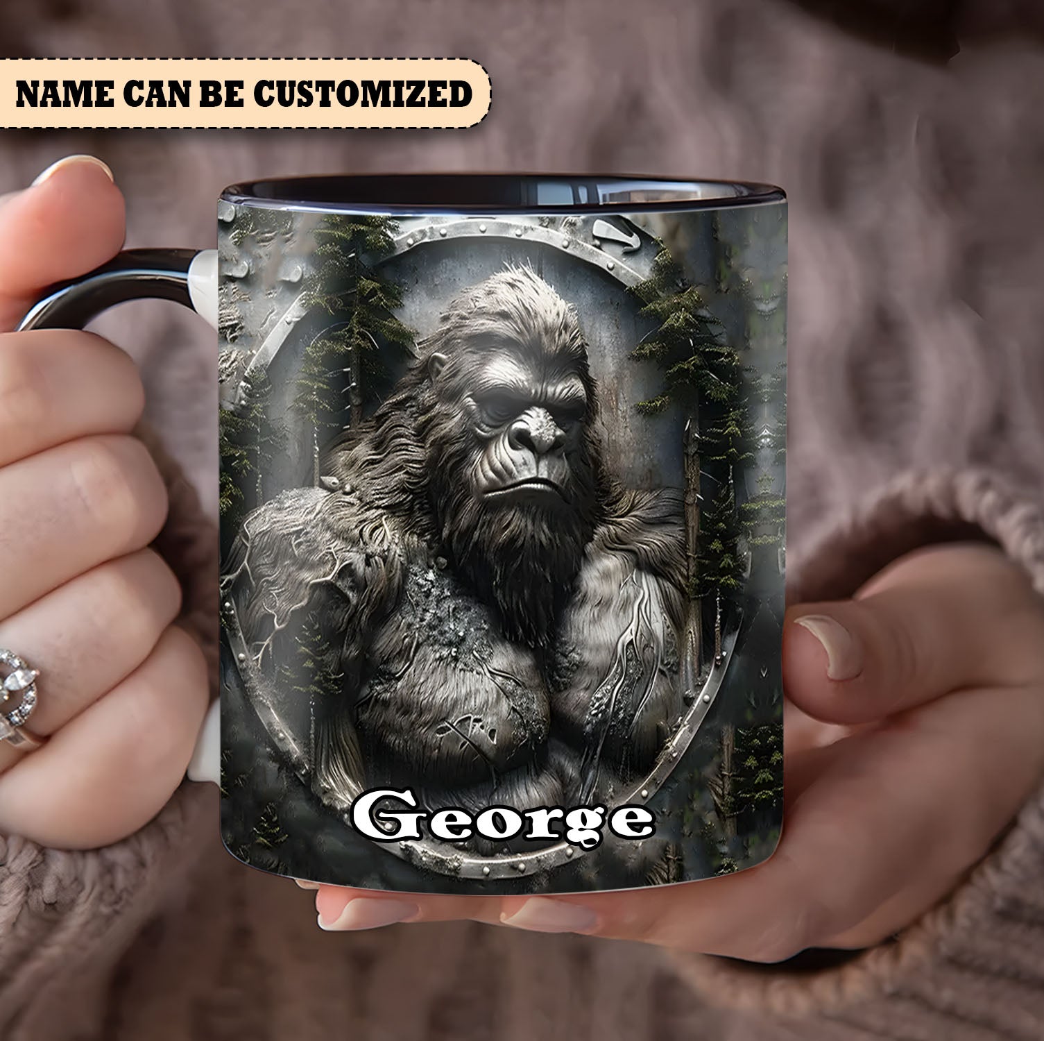 Personalized Sasquatch Accent Mug Unique Gift For Brother - Image 14