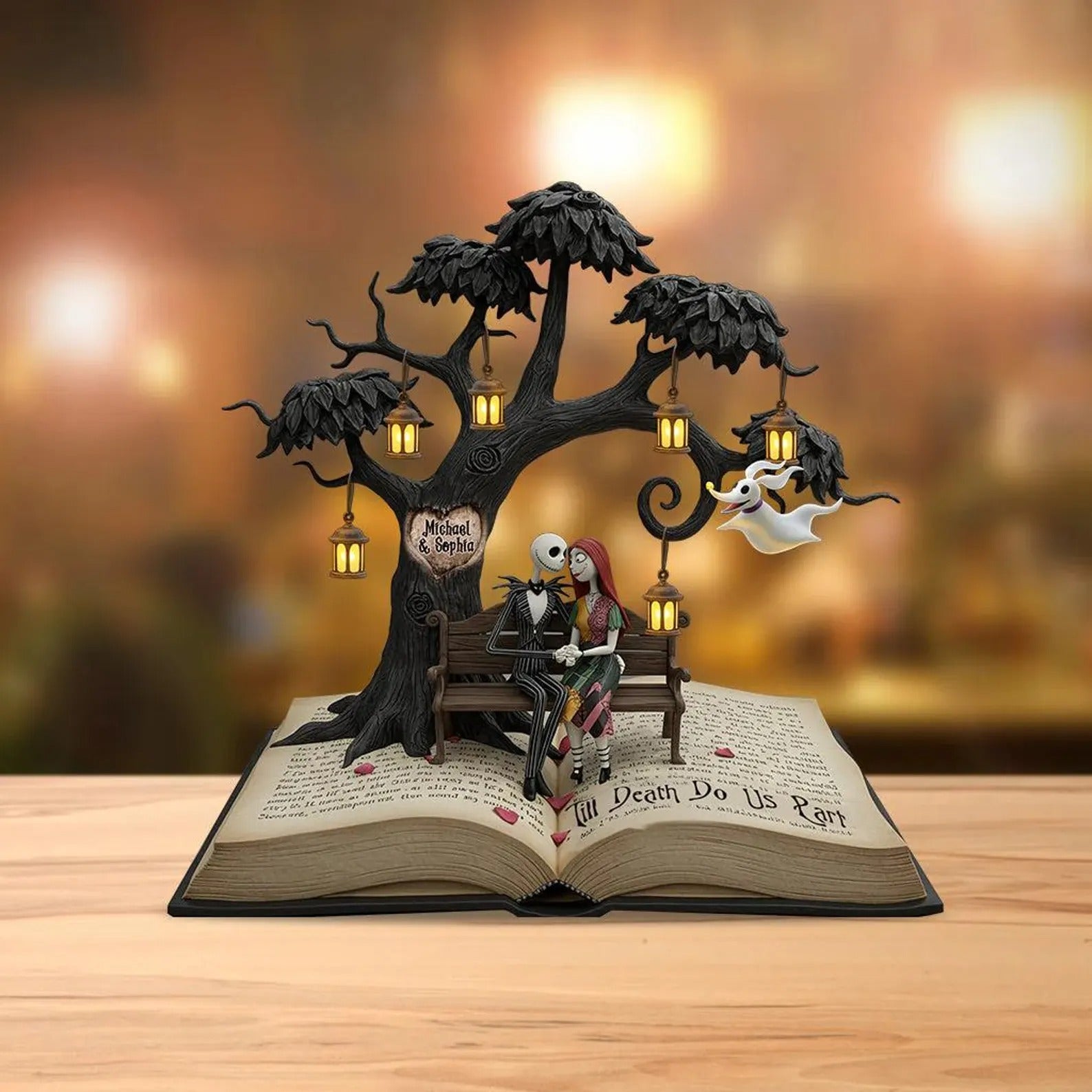 Personalized Scary Couple Custom Shaped Acrylic Plaque Gift For Couples - Image 3