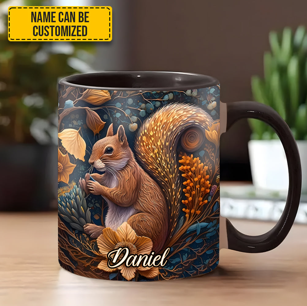 Personalized Squirrel Accent Mug Autumn Squirrel Cute Gift For Daughter - Image 11