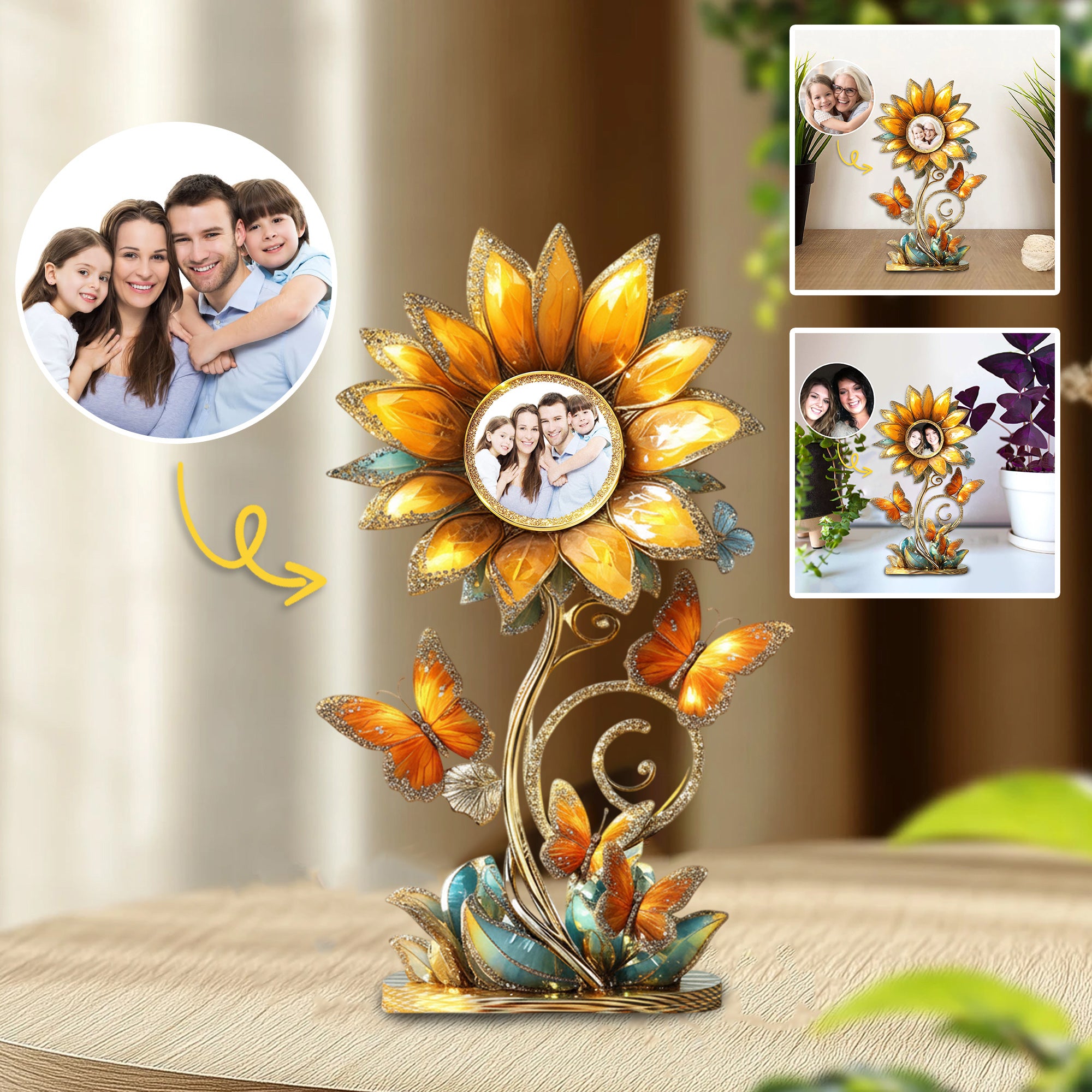 Personalized Sunflower Acrylic Plaque Shine Of Hope Great Engagement Gifts