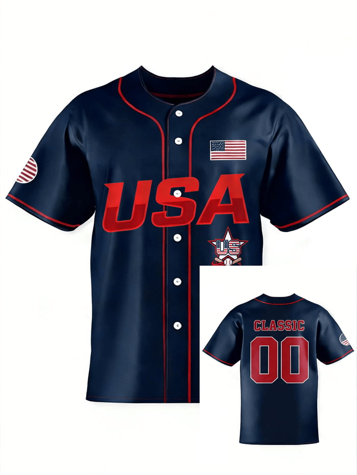 Personalized Team USA World Baseball Classic 2026 Jersey Team USA Baseball Jerseys WBC Merch - Image 3