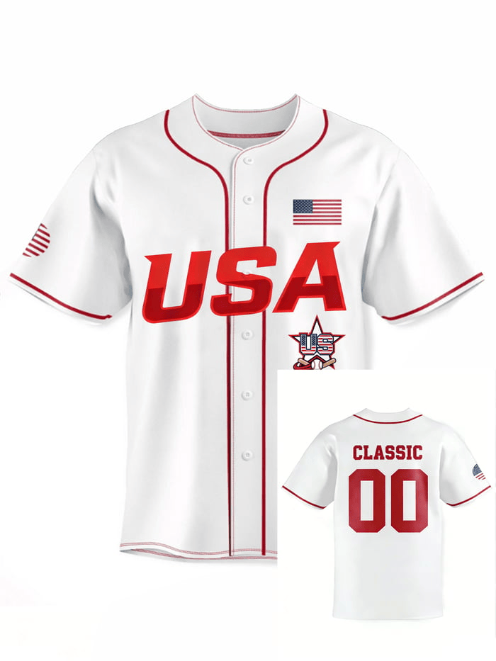 Personalized Team USA World Baseball Classic 2026 Jersey Team USA Baseball Jerseys WBC Merch