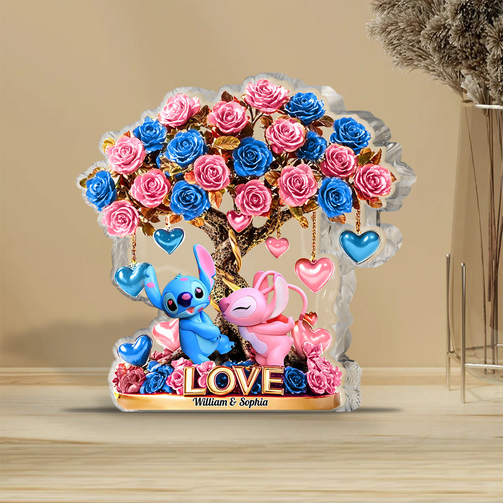 Personalized Tree Of Love Custom Shaped Acrylic Plaque Custom Couple Gifts - Image 3